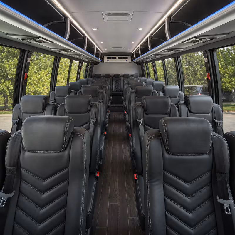 15-35 Passenger Minibus Interior