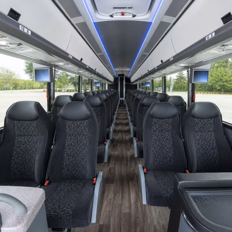 40-56 Passenger Charter Bus Interior