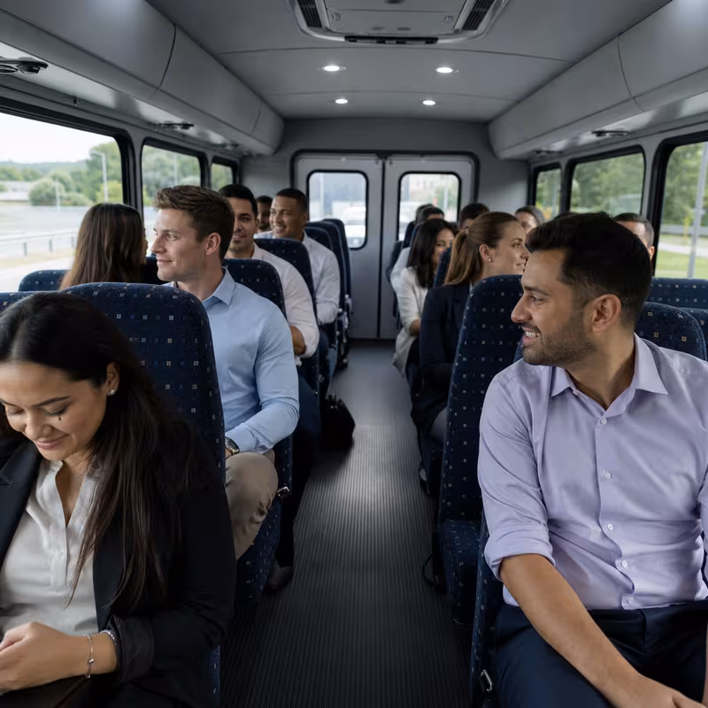 Black Mercedes Sprinter van staged for an Philadelphia Corporate Transportation group