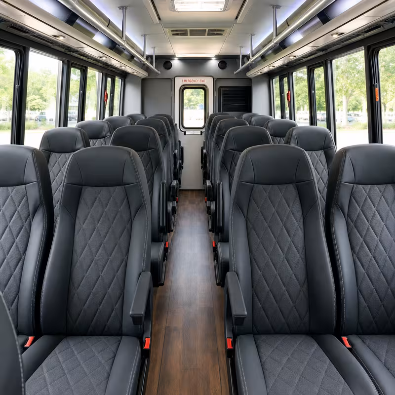 15-35 Passenger Minibus Interior
