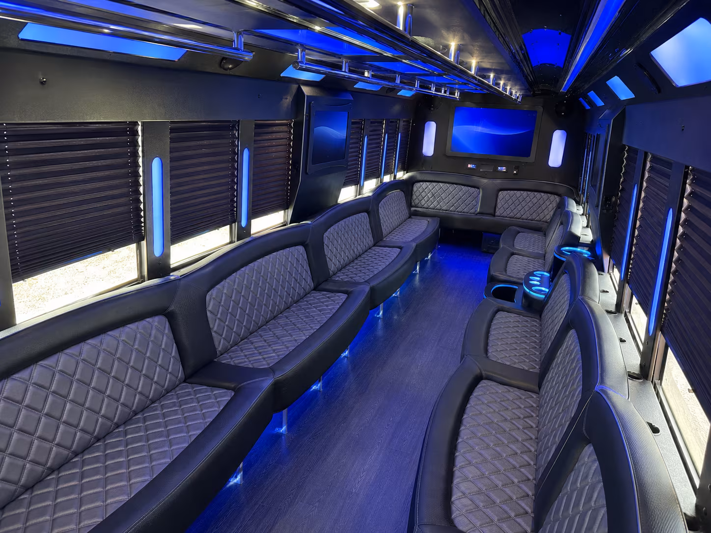 Philadelphia Private Event Transportation party bus exterior