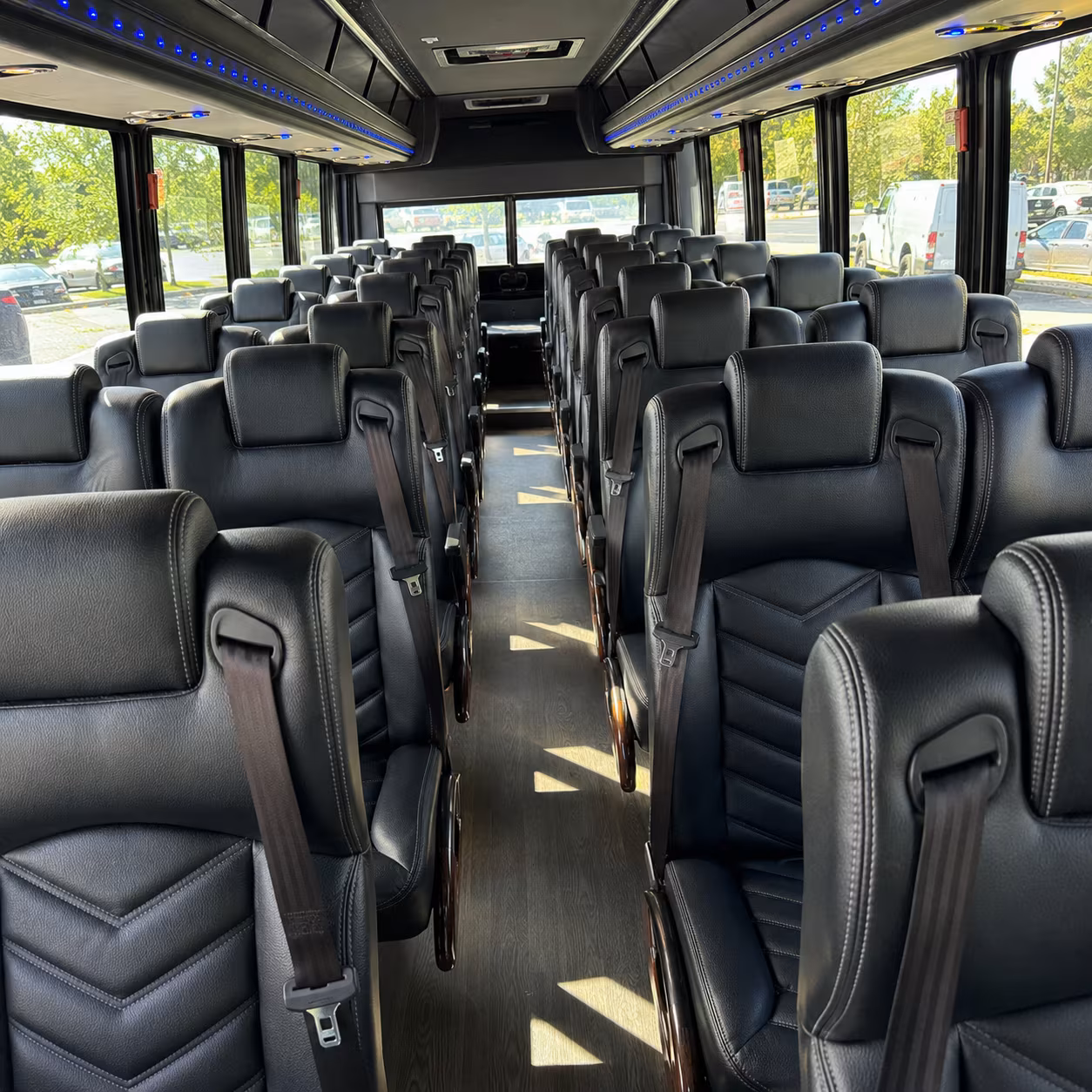 Philadelphia School Event Transportation party bus exterior
