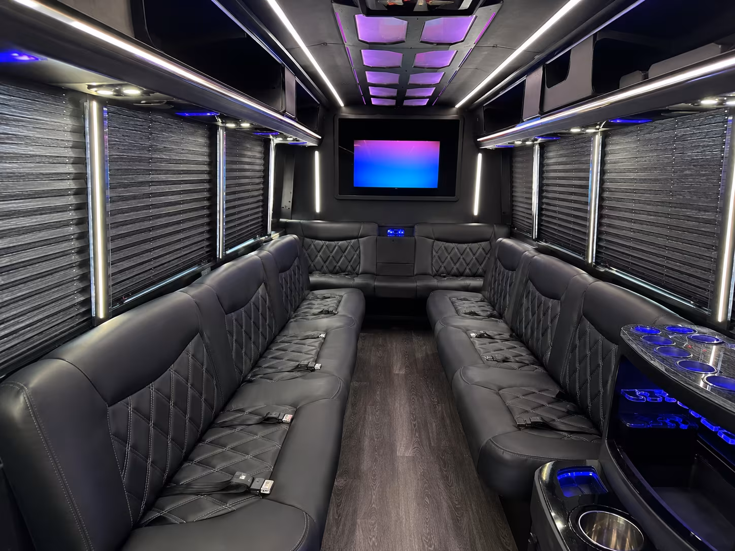 Philadelphia Wedding Transportation party bus exterior