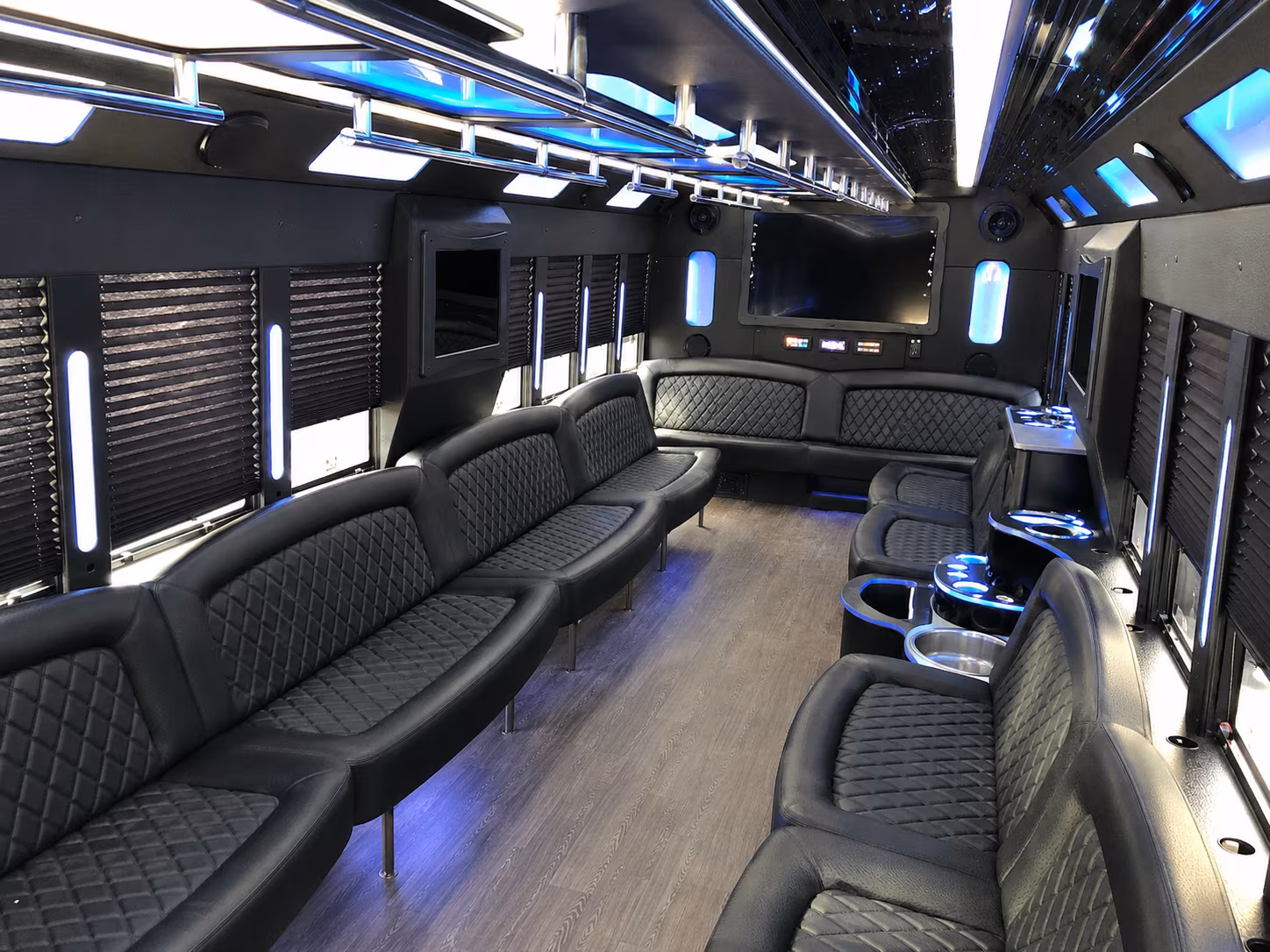 Philadelphia Wedding Transportation party bus exterior