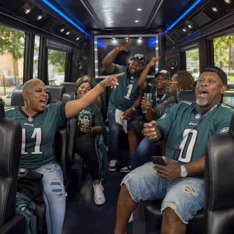 Philadelphia Sporting Event Transportation fleet vehicle